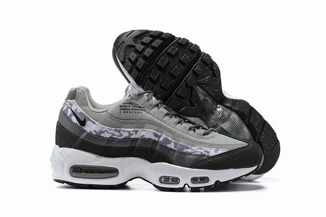 Nike Air Max 95 Men's Shoes Black Wolf-12 - Click Image to Close